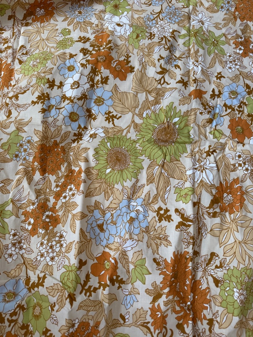 Vintage Fitted Twin Floral Sheet - Picture 3 of 5